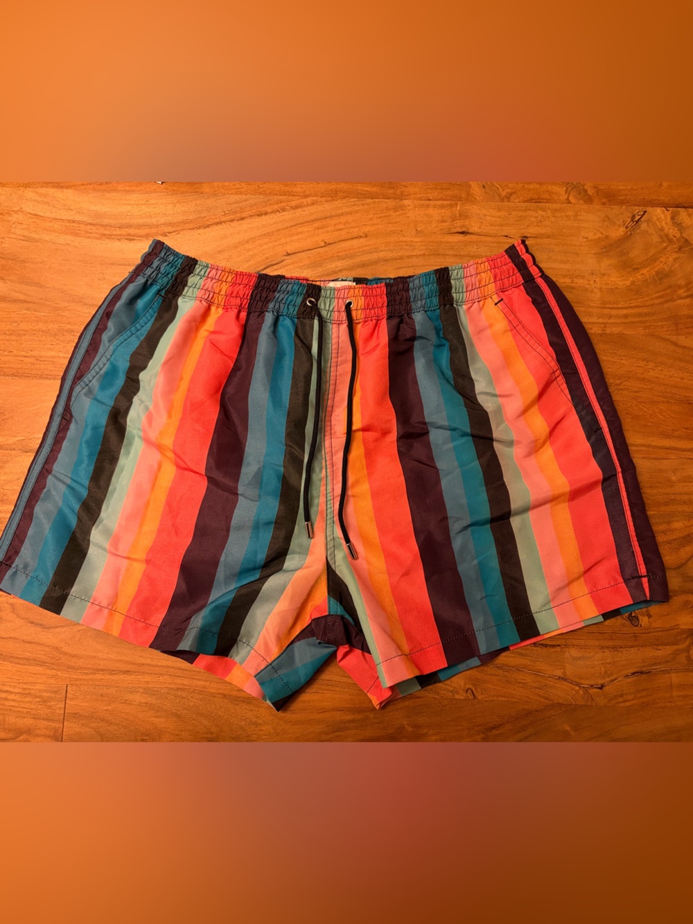 Paul Smith Multicolor ‘Artist Stripe’ Men's Swim Shorts